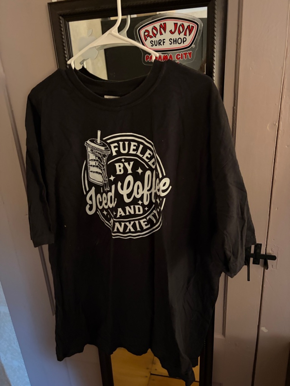 Comfort Colors Black Tee with White Brand Tag